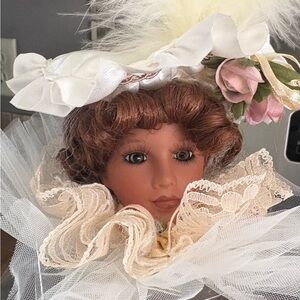 Victorian Inspired Doll Head Ornament